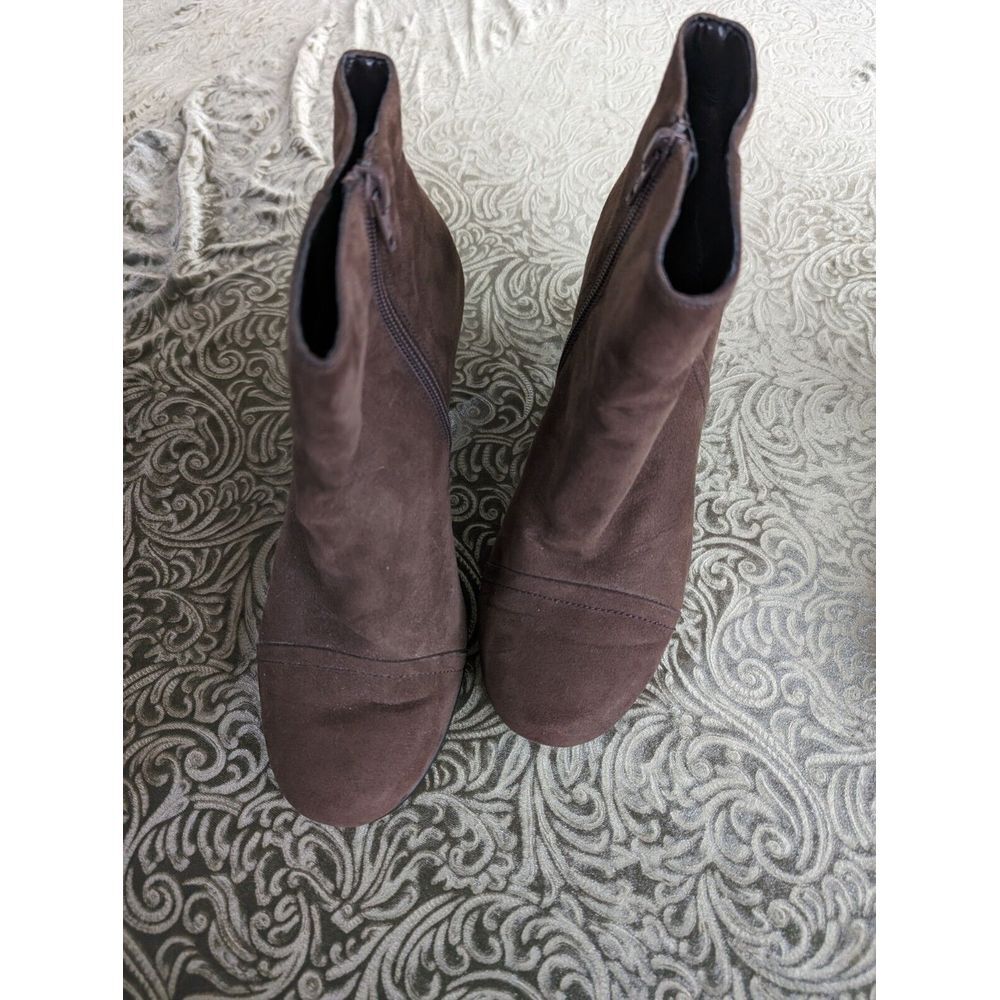 Aerosoles Boots Ankle Side-Zip Brown Suede Women's Size 6.5M - Picture 3 of 3